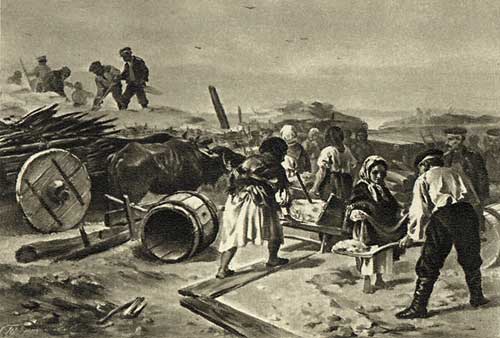 Строительство укреплений в Севастополе во время Крымской войны